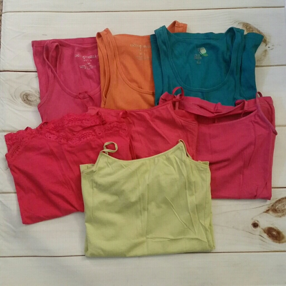 Bundle of 7 tank tops size medium